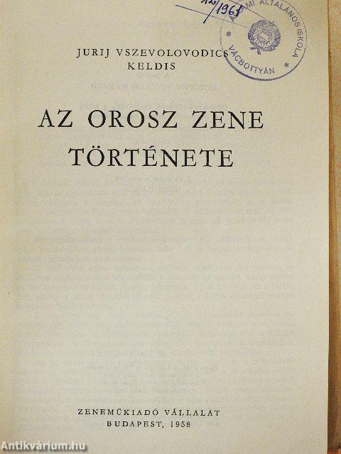 Az orosz zene története