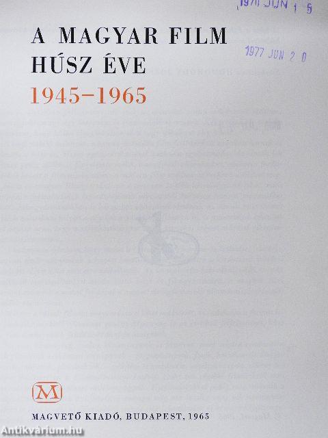 A magyar film húsz éve