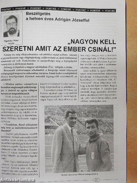 Atlétika 2001. január-december