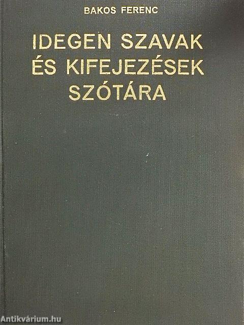 Idegen szavak és kifejezések szótára