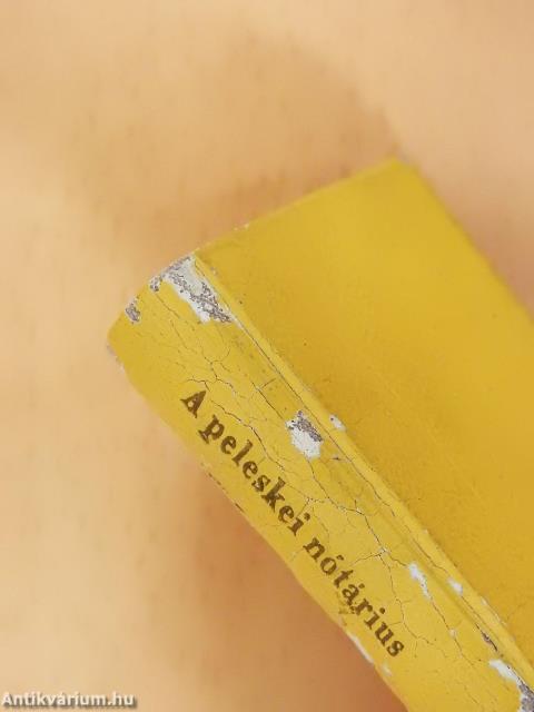 A peleskei nótárius (minikönyv) (számozott)