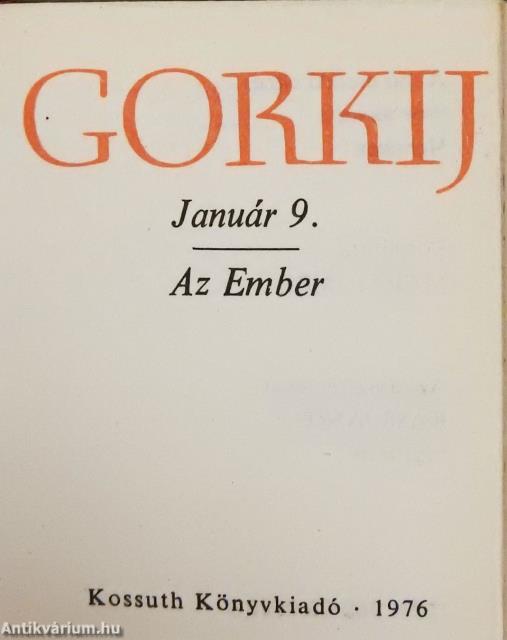 Január 9./Az Ember (minikönyv)