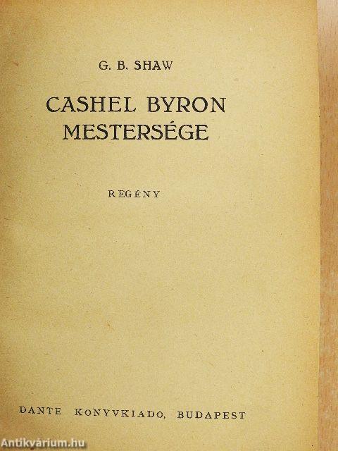 Cashel Byron mestersége