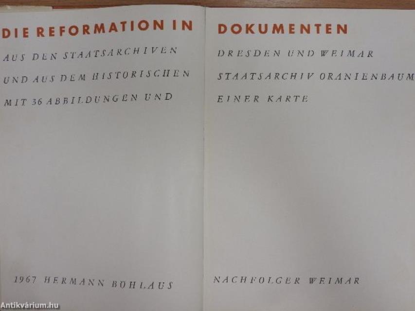 Die Reformation in Dokumenten