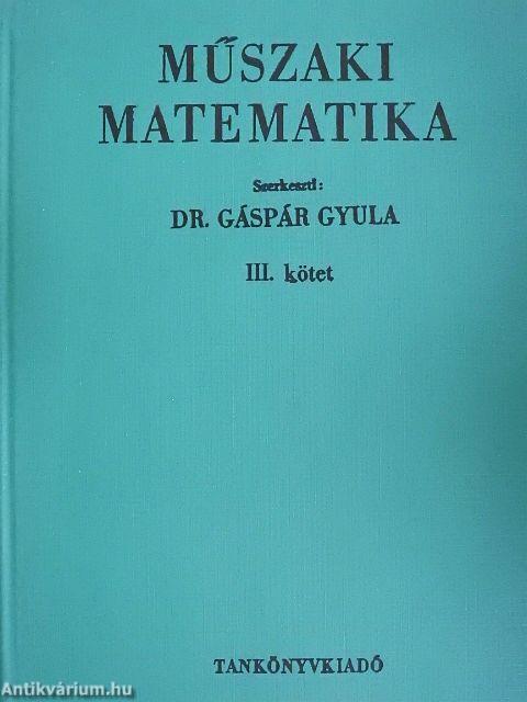 Műszaki matematika III.