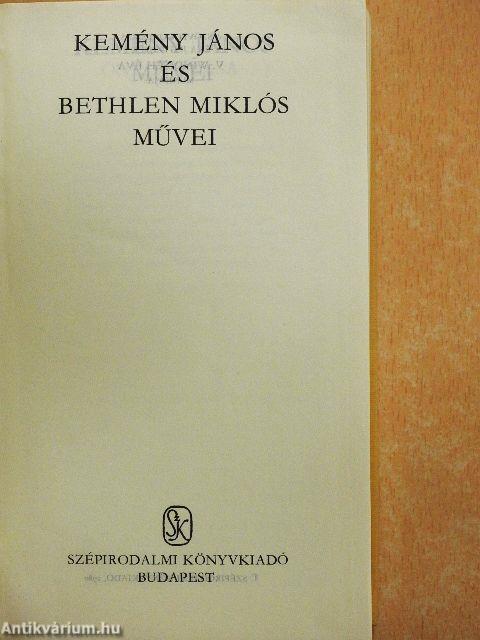 Kemény János és Bethlen Miklós művei