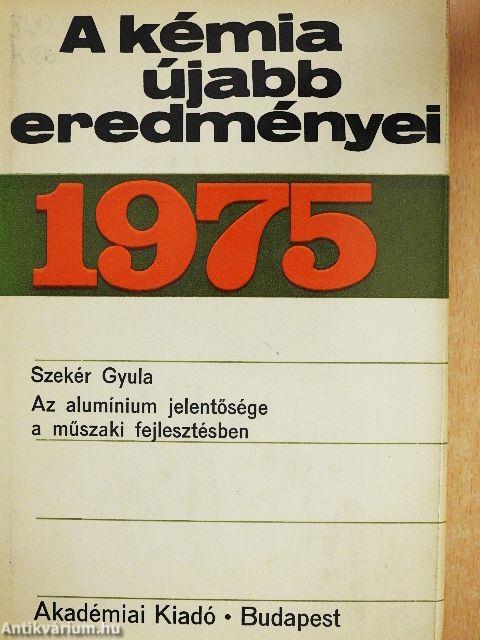 A kémia újabb eredményei 25.