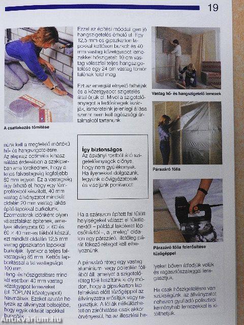 Gipszkarton lapok beltéri felhasználása