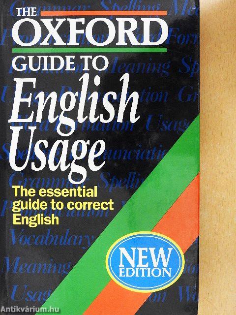 The Oxford Guide to English Usage