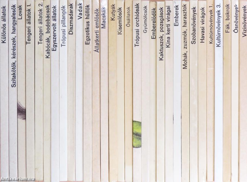 "30 kötet a Búvár zsebkönyvek sorozatból (nem teljes sorozat)"