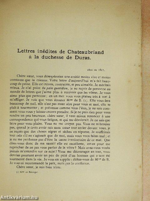 La Vie Intellectuelle 15 septembre 1912.