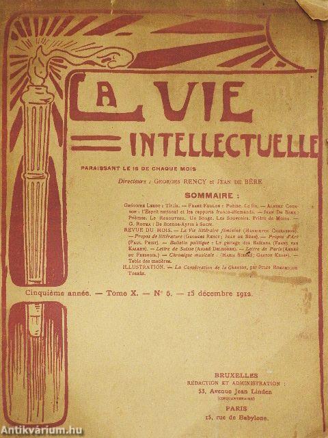 La Vie Intellectuelle 15 décembre 1912.