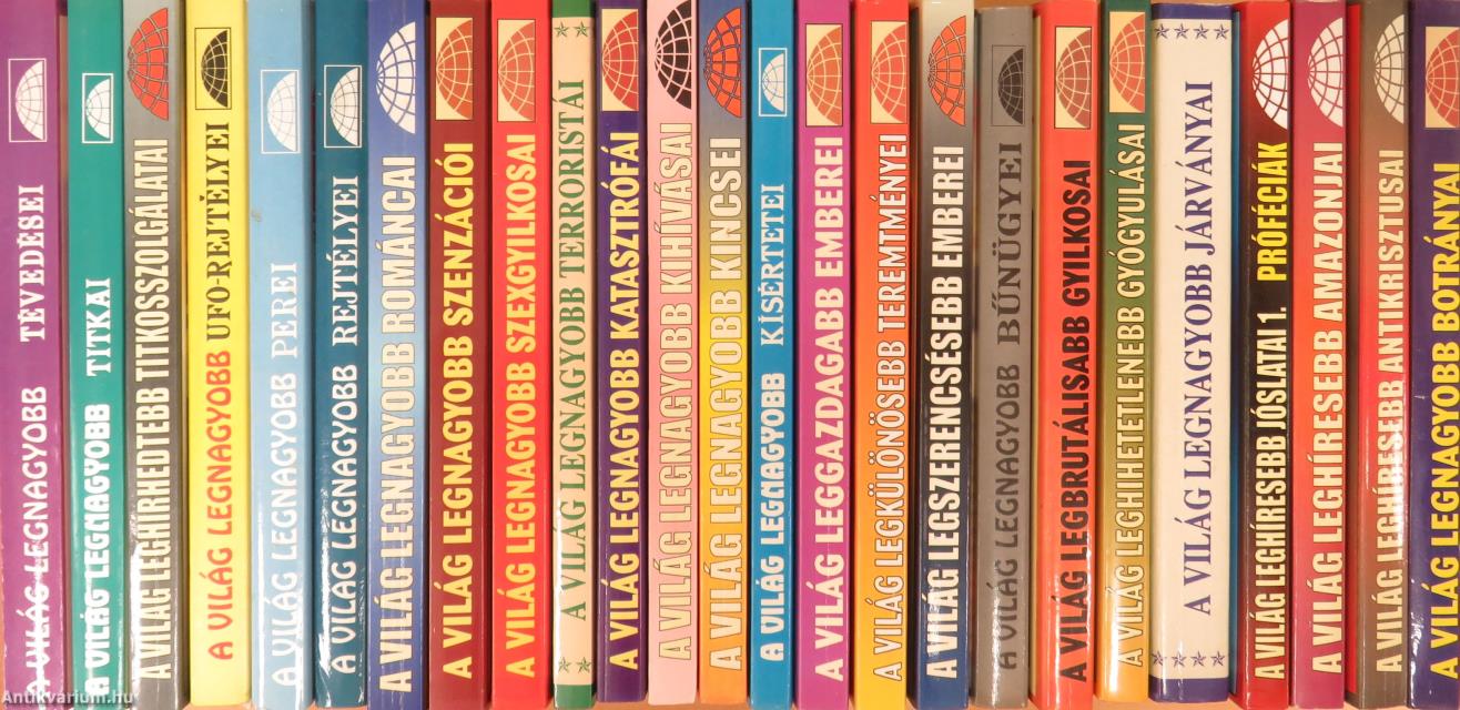 "25 kötet A világ leg... sorozatból (nem teljes sorozat)"