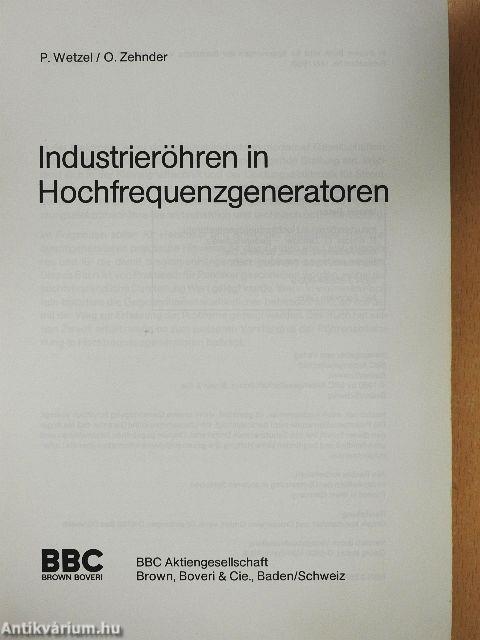 Industrieröhren in Hochfrequenzgeneratoren