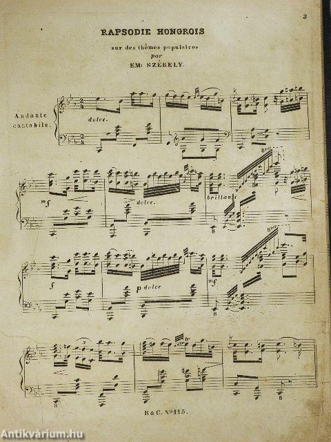 Rapsodie Hongrois/Impatience/Le Rossignol/Qui vive!/Le Fou/Le Chant des Naiades/Phantasie/Caprice/Krönungsmarsch/Piéce de Concert