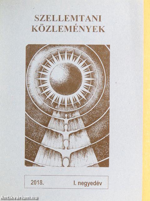 Szellemtani közlemények 2018. I. negyedév