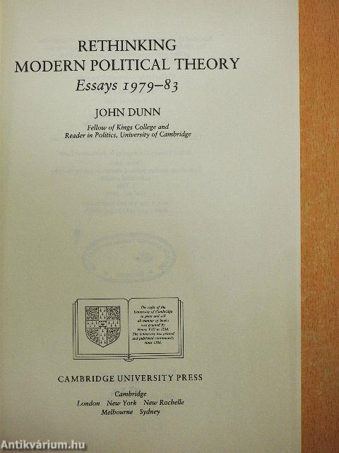 Rethinking Modern Political Theory