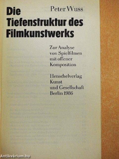 Die Tiefenstruktur des Filmkunstwerks