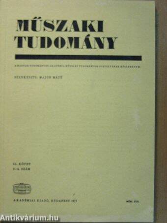 Műszaki Tudomány 1977/3-4.