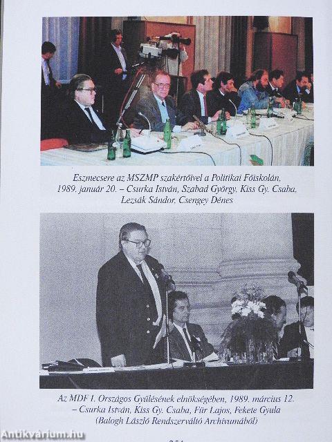 Harminc év után: 1988-1989