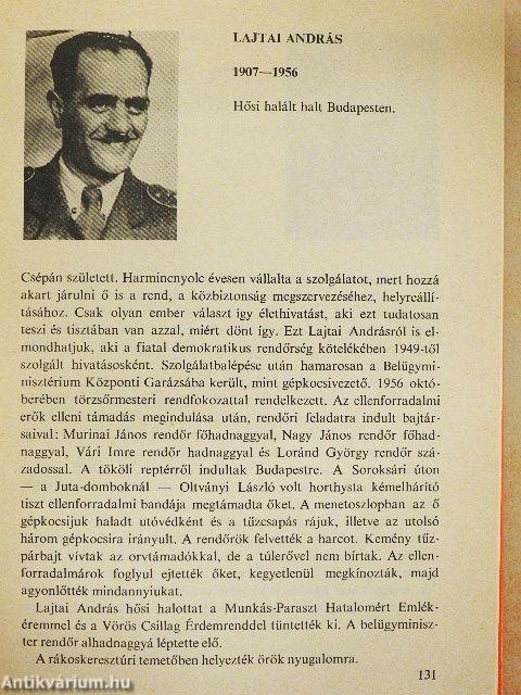 "Neved ismerjük, tetted nem felejtjük..."