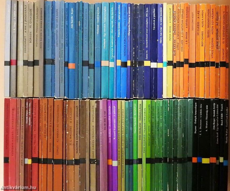 "90 kötet a Modern könyvtár sorozatból (nem teljes sorozat)"