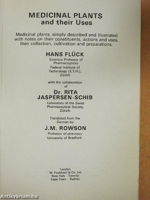 Medicinal Plants and their Uses