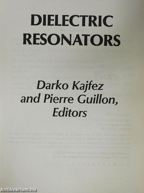 Dielectric Resonators
