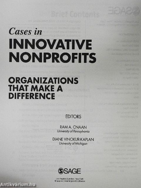 Cases in Innovative Nonprofits