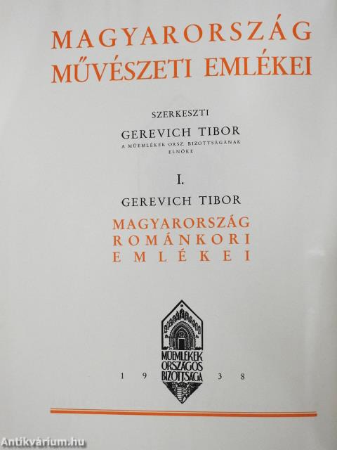 Magyarország művészeti emlékei I-III.