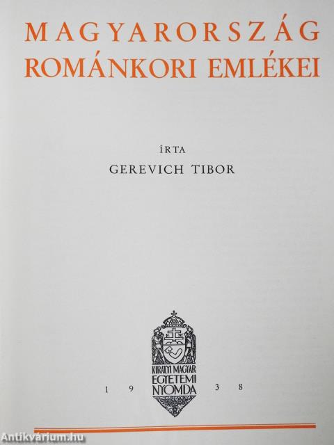 Magyarország művészeti emlékei I-III.