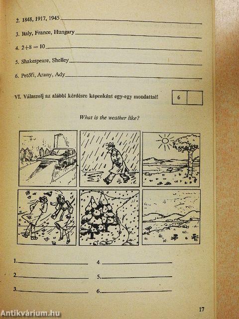 Angol nyelvi feladatlapok I.