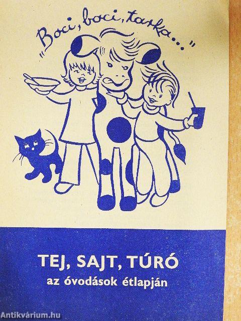 Tej, sajt, túró az óvodások étlapján