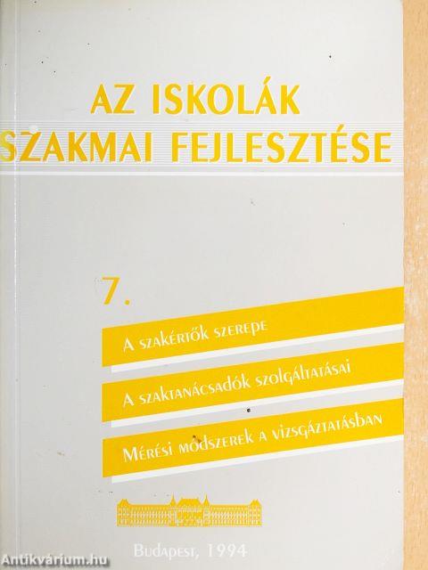 Az iskolák szakmai fejlesztése 7.