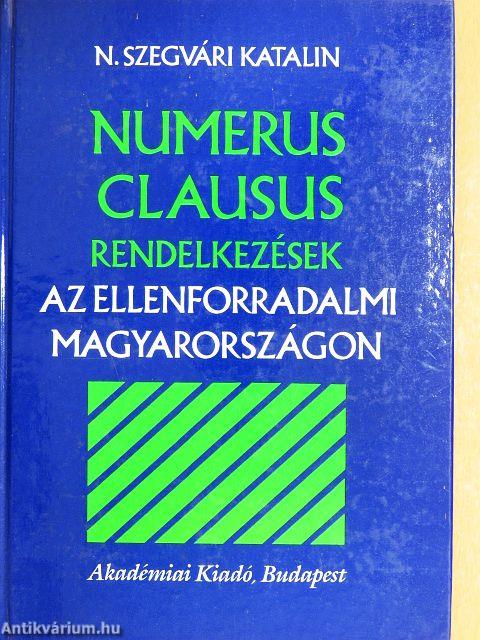 Numerus clausus rendelkezések az ellenforradalmi Magyarországon
