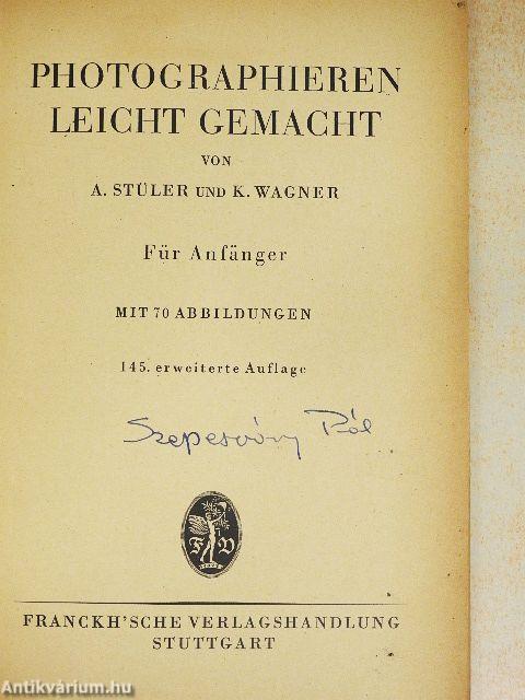 Photographieren leicht Gemacht