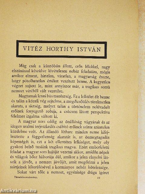 Társadalomtudomány 1942. május-június