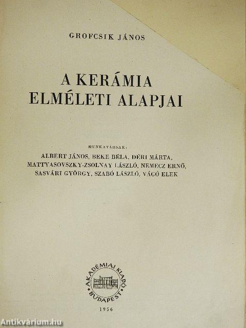A kerámia elméleti alapjai