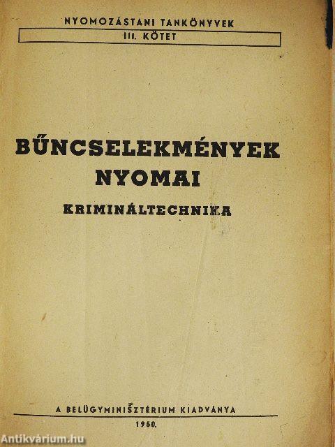 Bűncselekmények nyomai