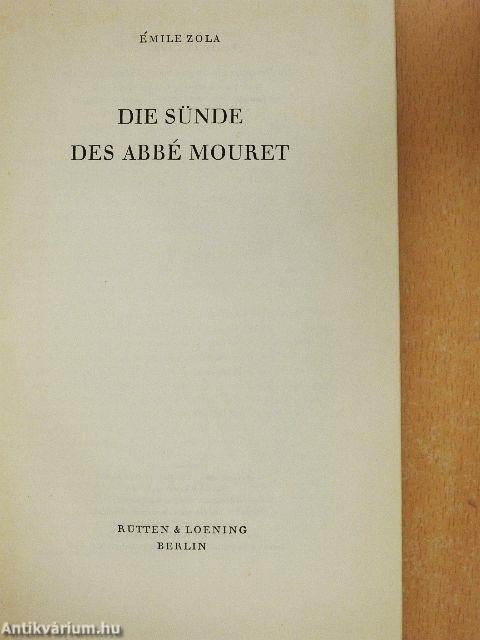 Die Sünde des Abbé Mouret