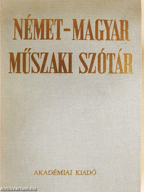 Német-magyar műszaki szótár
