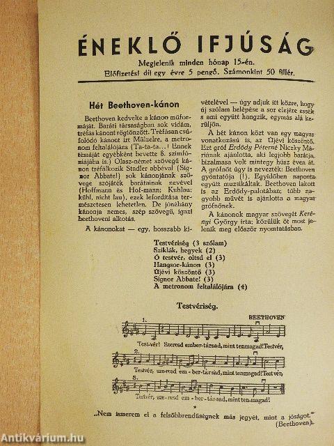 Éneklő ifjúság 1943. október