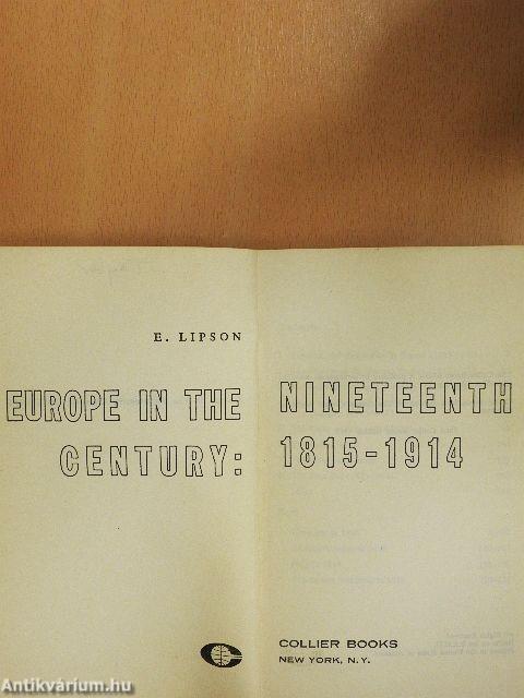 Europe in the Nineteenth Century: 1815-1914