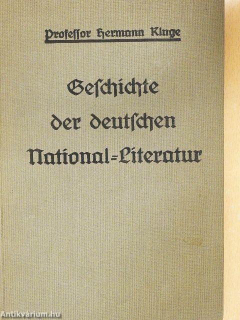 Geschichte der deutschen National-Literatur (gótbetűs)
