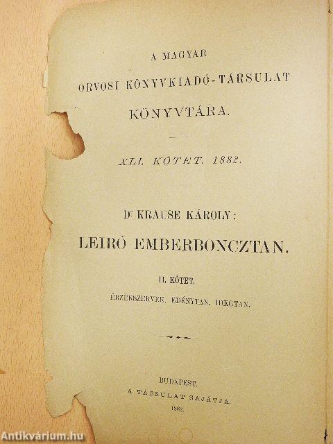 A leiró emberboncztan kézikönyve II. (töredék) (rossz állapotú)