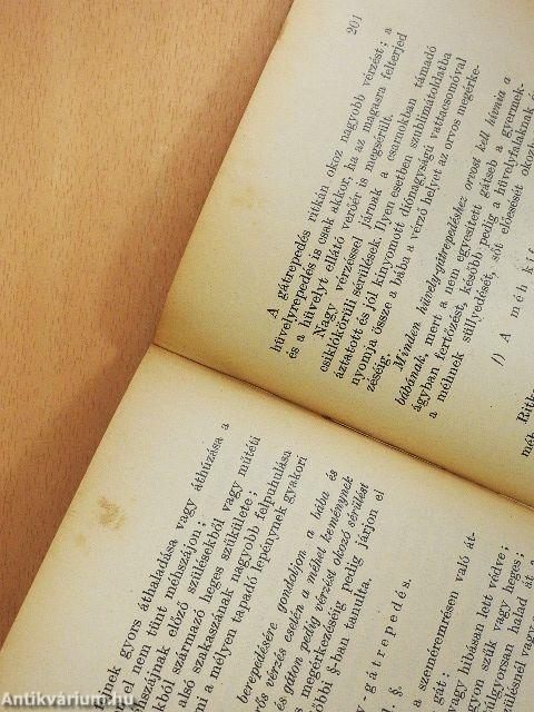 Magyar bábakönyv a bábai hivatás gyakorlásáról (rossz állapotú)