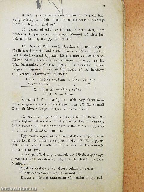 Tréfás és csodás jelenségek a számok birodalmából (rossz állapotú)