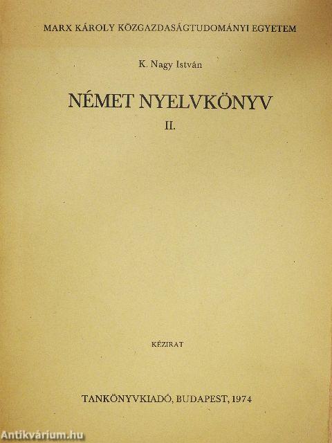 Német nyelvkönyv II.