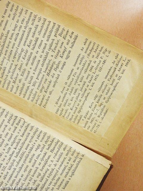 A balladáról és egyéb tanulmányok (rossz állapotú)