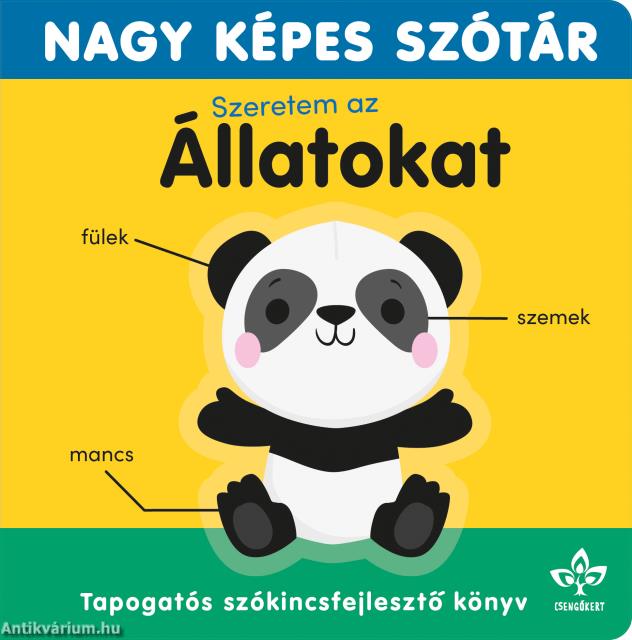 Szeretem az állatokat! - Tapogatós szókincsfejlesztő könyv